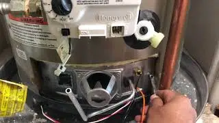 Whirlpool NU40T121-403 boiler water heater replacing burner door assembly for big BOOM sound