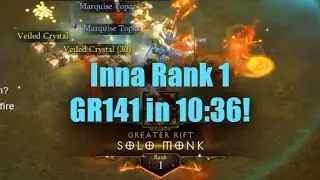 Rank 1 World Inna Monk - Crazy GR141 in 10:36! (Season 24)