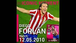 Diago Forlan Iconic Moment Match in Madrid RB || Forlan in PES2021 || Forlan