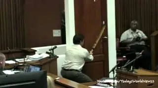 Oscar Pistorius trial: Bathroom door shown in court