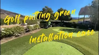 Golf Putting Green Turf Installation Case in California
