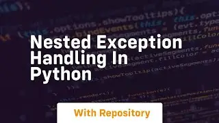 nested exception handling in python