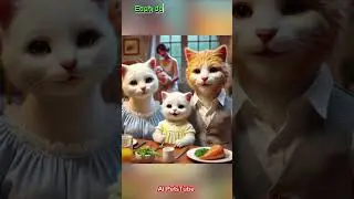 Cute White Cat's Journey to Motherhood #cat #aicat #pregnancy  #ai #kitten