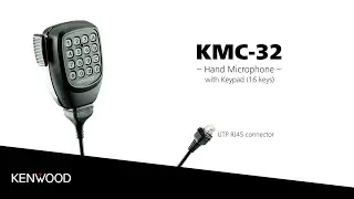 KENWOOD's KMC-32, a hand microphone with keypad - UTP RJ45 connector