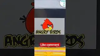 Angry Bird Stickering Fun 😍🎨 | Satisfying Stickers | #Shorts