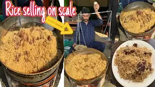 100Years Old way of Selling Chawal on Scale | Zahir Noosh Beef Chawal | Degi Chawal |Kp food diaries