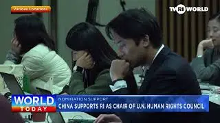 CHINA SUPPORTS RI AS CHAIR OF U N  HUMAN RIGHT COUNCIL