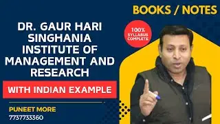 MBA BOOKS/NOTES GHSIMR|Dr. Gaur Hari Singhania Institute Of Management and Research|EASY LANGUAGE|