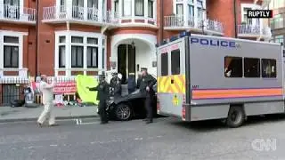 Julian Assange arrested at Ecuadorian embassy in London