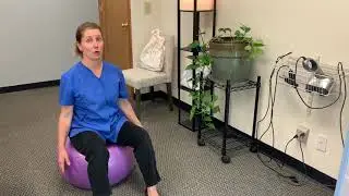 Postural Stability ball core balance exercise demonstration