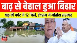 Bihar Flood 2025: बिहार के 12 जिलों में बाढ़ से हाहाकार। ऐक्शन में नीतीश सरकार। Top News। Trending