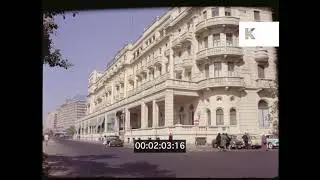 1960s Cairo, Palatial Hotel Exterior, Street Scenes, 35mm