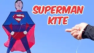 Superman Kite Tutorial and Test Fly | Kite Vlog #12