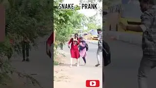 Snake prank🐍😳#shorts #snakeprankongirls #snakeprank #snakevideo #prankfun #prankvideos #telugu
