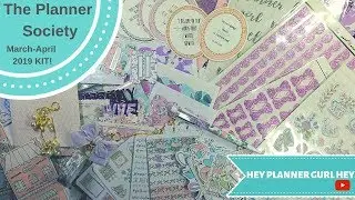 Unboxing The Planner Society Kit || March/April 2019 || #ThePlannerSociety #Unboxing