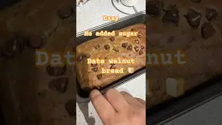 Date walnut bread cake with no added sugar #cake #datewalnutcake #baking #nosugarrecipe #easyrecipe
