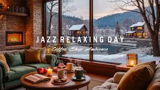 Snowy Winter Caf&eacute; Ambience ☕ Soft Jazz Piano & Perfect Background Music for Focus, Study & Chill