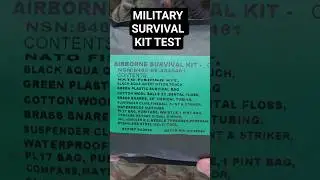 Испытание комплекта для выживания десантника-военнослужащего на зимнюю ночь #выживание #бушкрафт ...