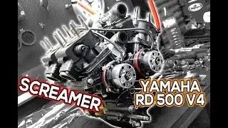YAMAHA RD 500 V4 Screamer engine Walk-around