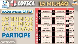 AUMENTE SUAS CHANCES DE GANHAR NA LOTECA 1032! BOL&Atilde;O CAIXA FANT&Aacute;STICO.