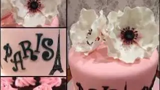 Paris Themed Bridal Shower Cake