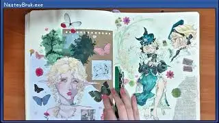 ✧ обзор на скетчбук (2023-2024) ∥ sketchbook tour, хср, ос и другие ( часть 2 ) °˖✧◝(⁰▿⁰)◜✧˖°