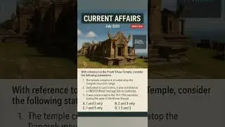 Current Affairs - July 2025 - Q281 #target2026