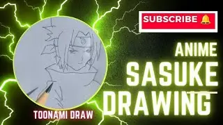 Anime character drawing &mdash;Sasuke #anime #art #music #sasuke #toonamidraw