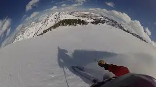 wasatch ski touring during Corona Quarantine . March 2020