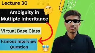 Virtual Base Class In C++ | Multiple Inheritance Diamond Problem C++ | Virtual Base Class In CP