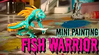 Mini Painting: Fish Warrior