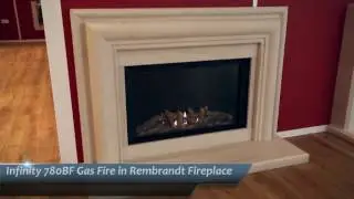 Infinity 780BF Gas Fire in Rembrandt Fireplace