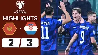Montenegro vs Croatia | 2-3 | Highlights | World Cup Qualifiers 2026
