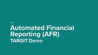 TARGIT 2018 Automated Financial Reporting (AFR) Demo