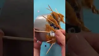 Making 1:12 doll with polymer clay #shorts
