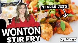 Trader Joe's Chicken Cilantro Mini Wontons Stir Fry Recipe