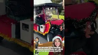 The Revere Golf Course Spreads Christmas Joy with Festive Beverage Carts! #ChristmasGolf #cartgirl