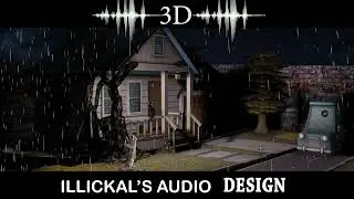 HAUNTED HOUSE WITH RAIN 3D SOUND DESIGN | sound mix | Atmos | virtual reality