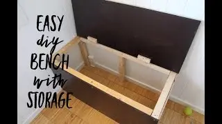 Diy bench with storage