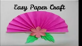 How to make Origami Paper Fan | Paper Craft in 5 minutes