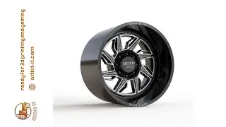 MOTO METAL HURRICANE WHEEL 3D MODEL