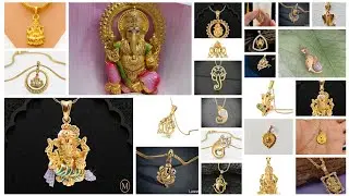 Latest 22k gold ganesha pendant designs || gold Ganpati pendant Collection light weight @psrgold