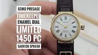 Seiko Presage Automatic 145th Anniversary Timekeeper Enamel Dial Limited 1450 Pc SPB538 SARX136