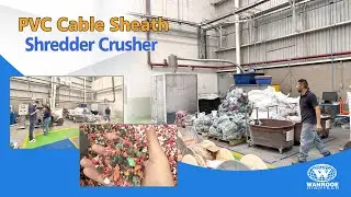 Automatic Recycle Cable and Wire PVC Plastic Skin Shredder and Crusher Machine for Mexican Clients
