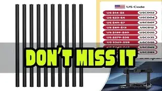 10 PACK 20*20 T-Slot Aluminum Extrusion CNC 3D Printer 1m 39.5'' Long Extruded Piece Black