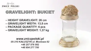 glass cemetery Light BUKIET - glass grave light - Grave candles