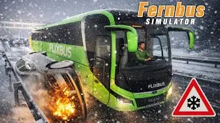 ❄️ SCHNEE-CHAOS AUF DER AUTOBAHN! ❄️ | Fernbus Simulator