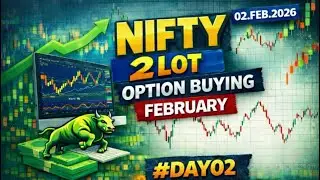 #DAY 02🔥 Option Trading Challenge Live | Nifty Live Trading सिर्फ 2 Lot से #trading #nifty50 #nifty