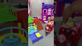 Satisfying with Unboxing & Review Building the Slide for Peppa Pig #asmr #unboxing #peppapig #toys
