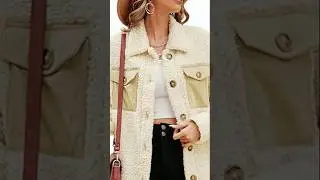 women&rsquo;s fuzzy fleece teddy coat winter wear #winterstyle #cozywear #youtubeusashorts #amazonus